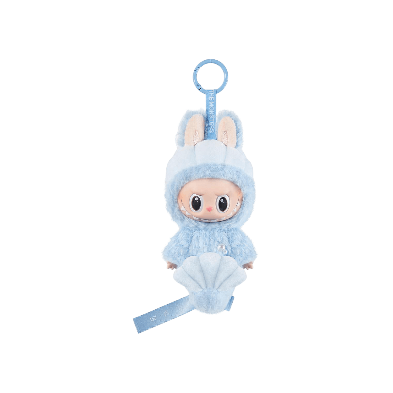 Pop Mart Labubu Hide and Seek In Singapore Series Vinyl Plush Doll Pendant 'Blue'