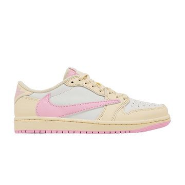 Travis Scott × Nike Air Jordan 1 Retro Low OG "Muslin/Shy Pink"