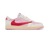 Travis Scott x Air Jordan 1 Retro Low OG 'Sail Tropical Pink' view 1