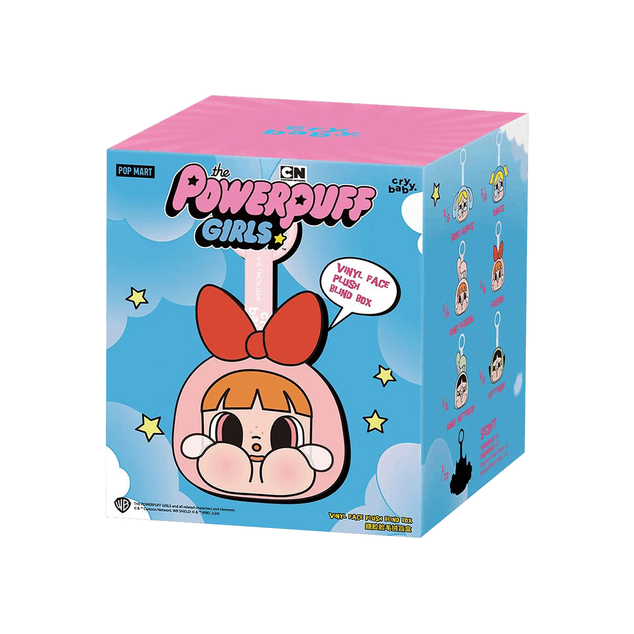 Pop Mart CRYBABY x Powerpuff Girls Series Vinyl Face Plush Single Blind Box 'Mystery'