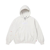 Supreme x MM6 Maison Margiela Box Logo Zip Up Hooded Sweatshirt 'White' view 2