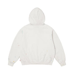 Supreme x MM6 Maison Margiela Box Logo Zip Up Hooded Sweatshirt 'White' view 3