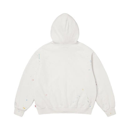 Supreme x MM6 Maison Margiela Box Logo Zip Up Hooded Sweatshirt 'White'