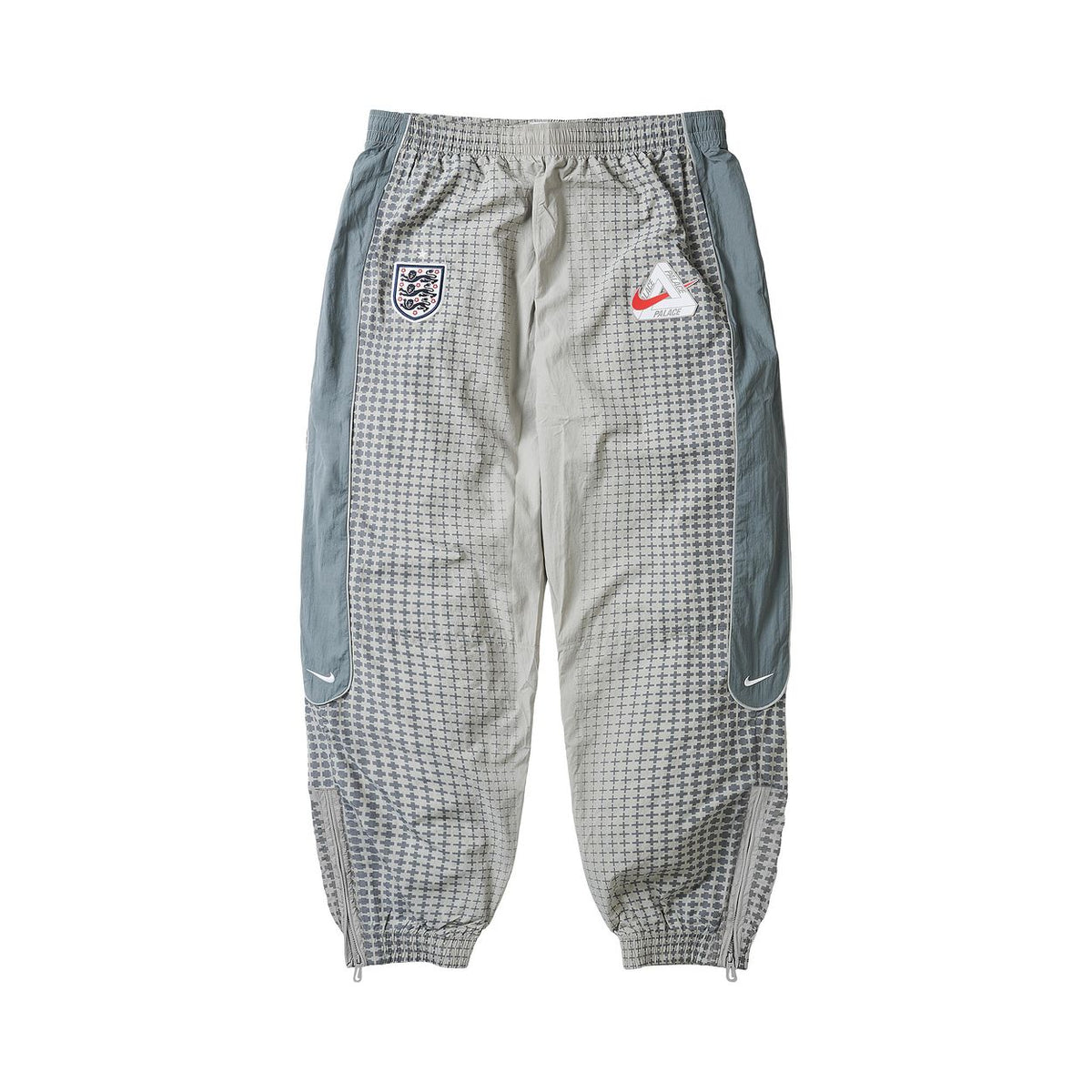 Palace x Nike England Solo Swoosh Track Pants 'Pewter Grey/Cool Grey/Bright Crimson'