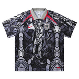 Palace x Nike England Dri-Fit Football Jersey 'Pewter Grey/Bright Crimson' view 1