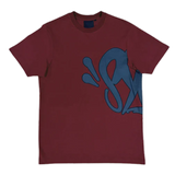 Syna World Logo T-Shirt - Burgundy/Grey view 1