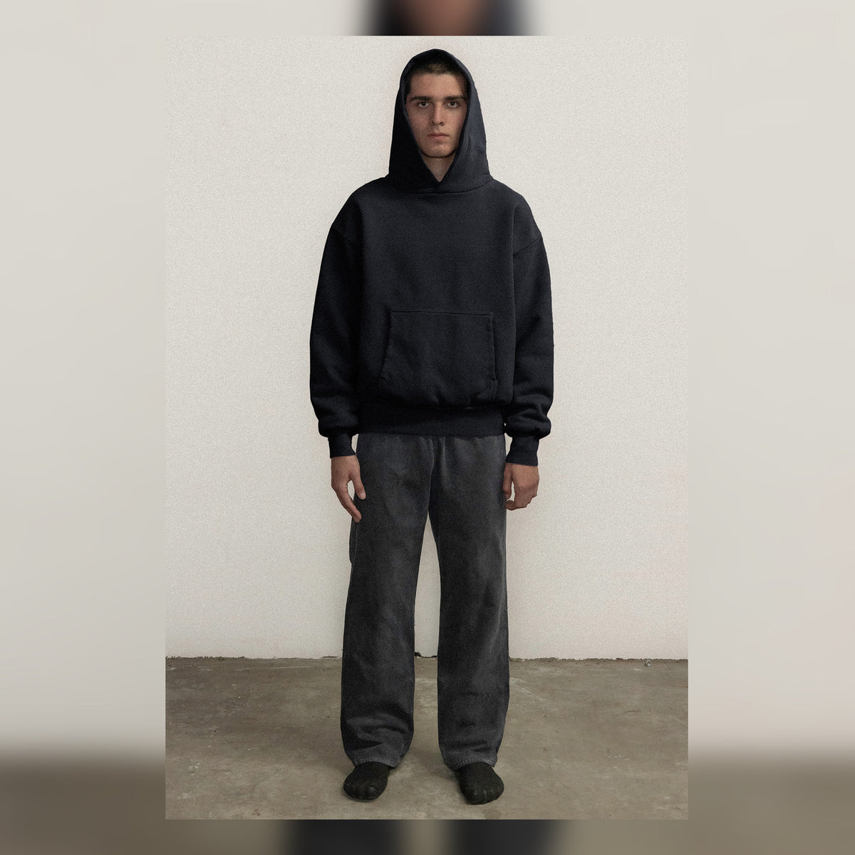 Yeezy 2020 Vision Double Layered Hoodie Black