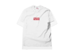Supreme x MM6 Maison Margiela Box Logo Tee "White" view 1