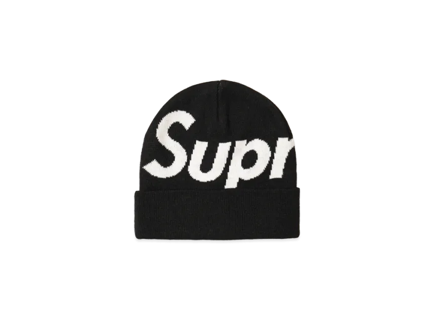Supreme Big Logo Beanie "Black"