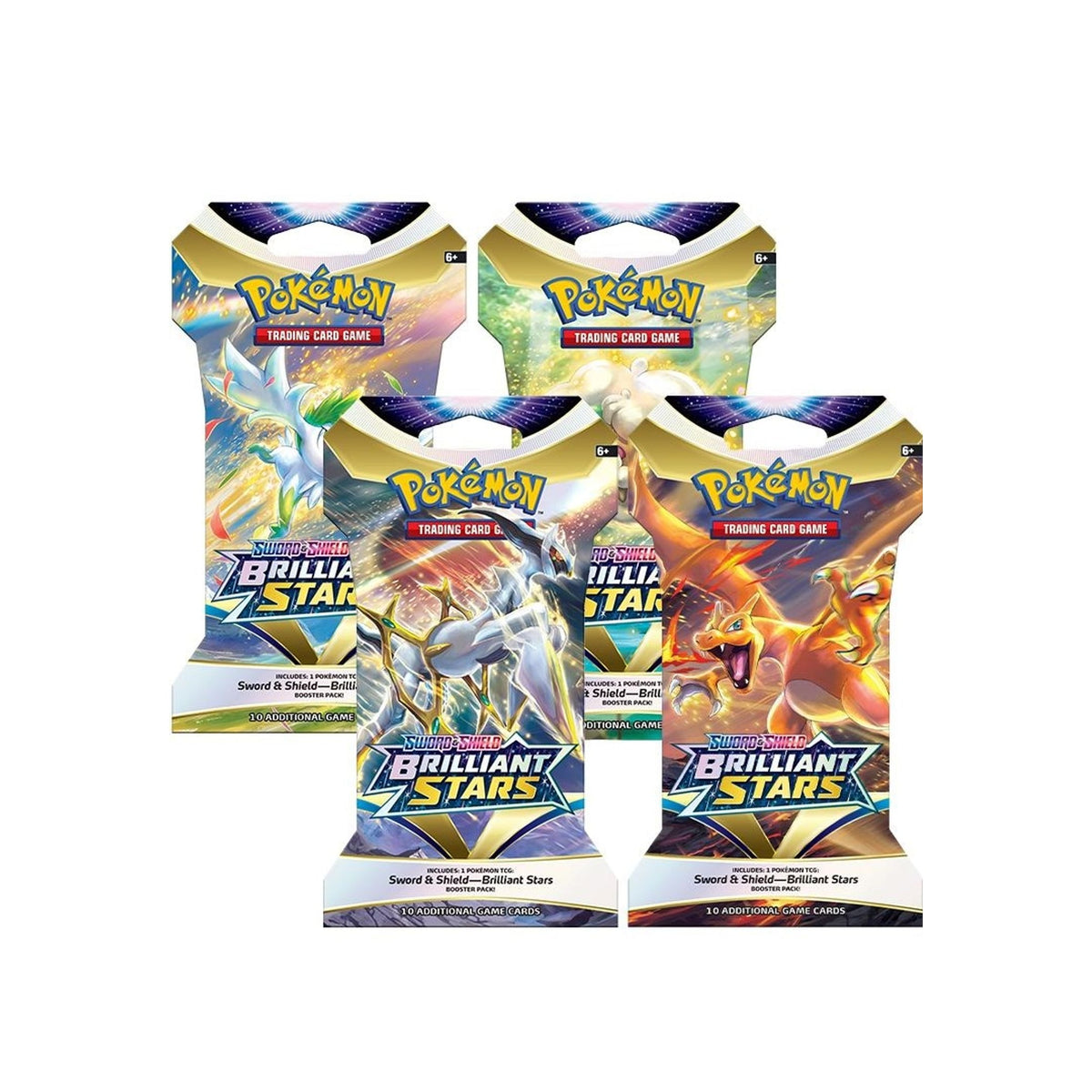 Brilliant Stars Sleeved Booster Pack Art Bundle [Set of 4]