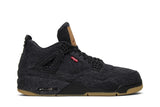 Levi's x Air Jordan 4 Retro 'Black Denim' view 1