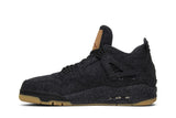 Levi's x Air Jordan 4 Retro 'Black Denim' view 3