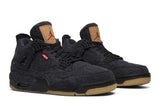 Levi's x Air Jordan 4 Retro 'Black Denim' view 8