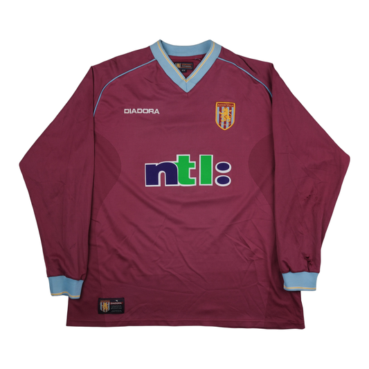 Aston Villa 2001-02 Home Shirt (#14 GINOLA)