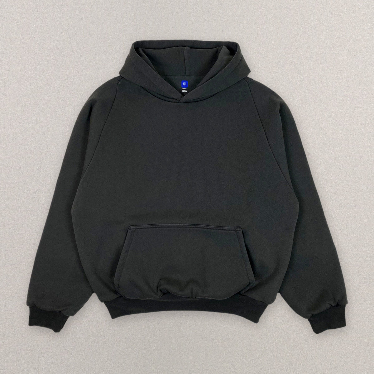 Yeezy Gap Engineered by Balenciaga Logo Shrunken Hoodie 'Black'