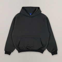 Yeezy Gap Engineered by Balenciaga Logo Shrunken Hoodie 'Black' view 1