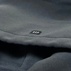 Yeezy Gap Engineered by Balenciaga Logo Shrunken Hoodie 'Black' view 3