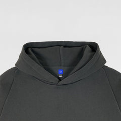 Yeezy Gap Engineered by Balenciaga Logo Shrunken Hoodie 'Black' view 4