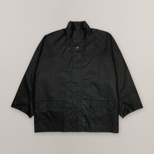 Yeezy Gap Engineered by Balenciaga Coated Cotton Light Parka True Black in True Black, cover #color_True Black