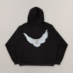 Yeezy Gap Engineered by Balenciaga Dove Shrunken Hoodie 'Black' view 1