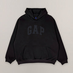 Yeezy Gap Engineered by Balenciaga Dove Shrunken Hoodie 'Black' view 4