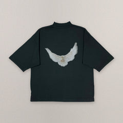 Yeezy Gap Engineered by Balenciaga Dove 3/4 Sleeve Tee 'Dark Green' view 1
