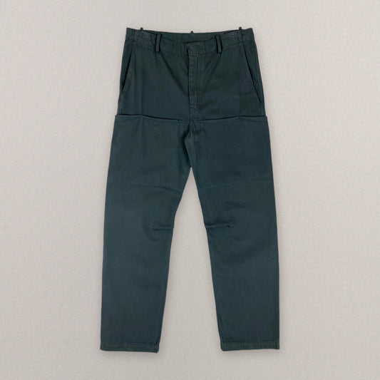 Yeezy Gap Engineered by Balenciaga Sateen Cargo Pants Dark Green in Dark Green, cover #color_Dark Green