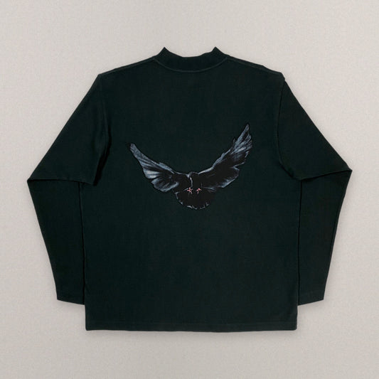 Yeezy Gap Engineered by Balenciaga Dove Longsleeve Tee Black in Black, cover #color_Black