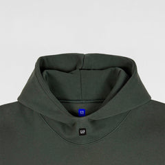 Yeezy Gap Engineered by Balenciaga Logo Hoodie 'Dark Green' view 2