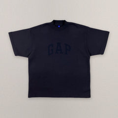 Yeezy Gap Engineered by Balenciaga Crop Dove Fleece Tee 'Black' view 4