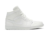 Air Jordan 1 Mid 'Triple White' 2019 view 1