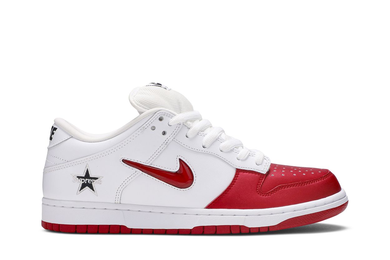Supreme x Nike Dunk SB Low 'Varsity Red'