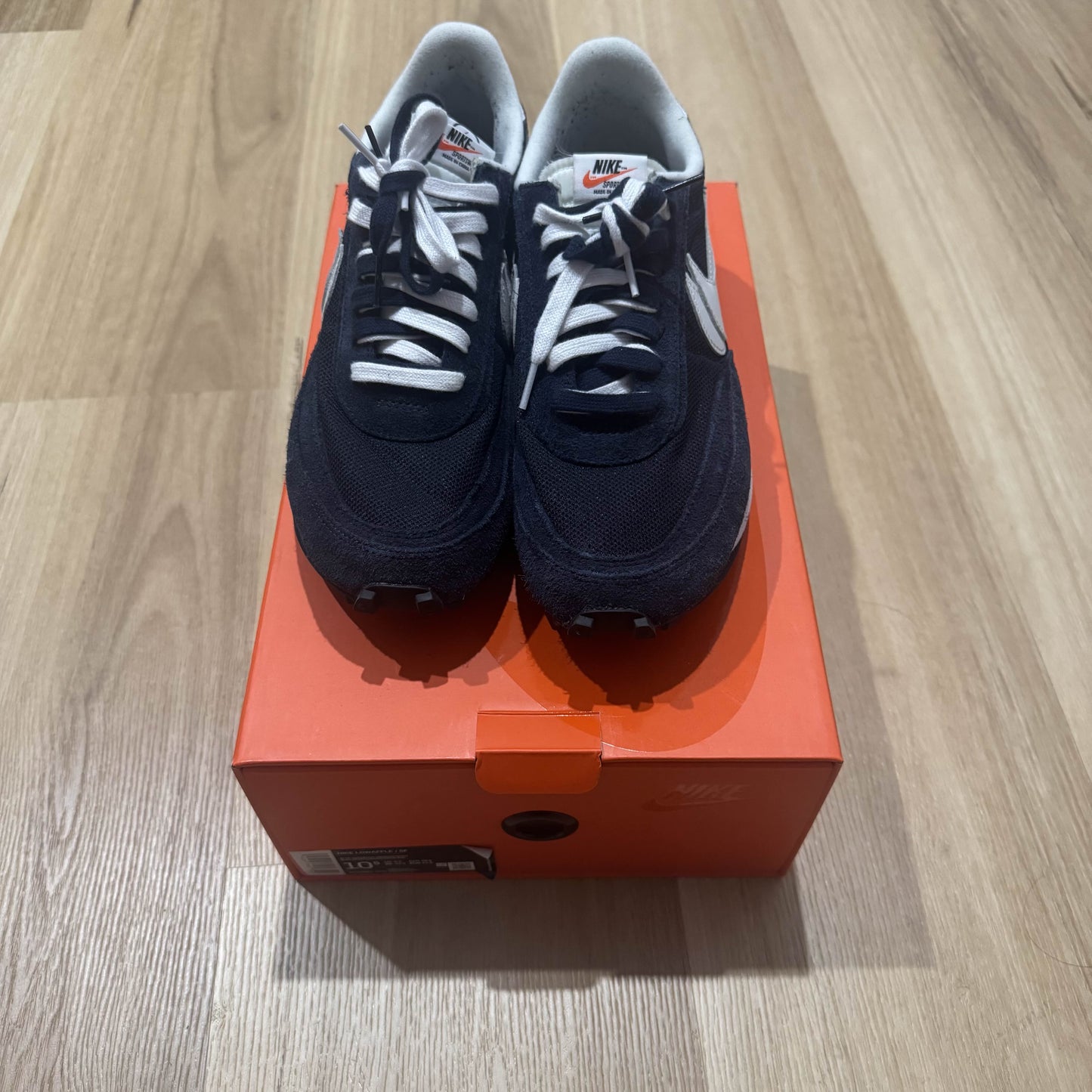Fragment Design x sacai x Nike LDV Waffle 'Blackened Blue' (image 3 of 5)