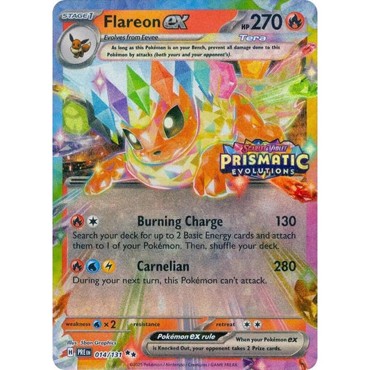 Flareon ex - 014/131 (Prismatic Evolutions Stamp)