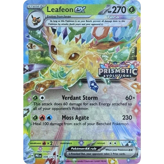 Leafeon ex - 006/131 (Prismatic Evolutions Stamp)