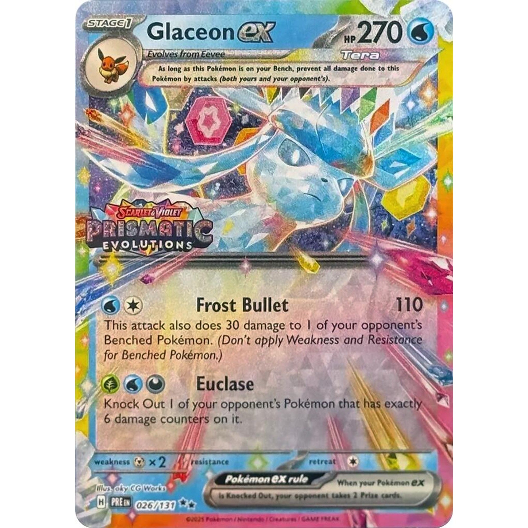 Glaceon ex - 026/131 (Prismatic Evolutions Stamp) | Retailer