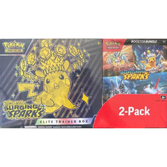 Costco Pokemon Surging Sparks 2-Pack Trainer Box and Booster Bundle view 1