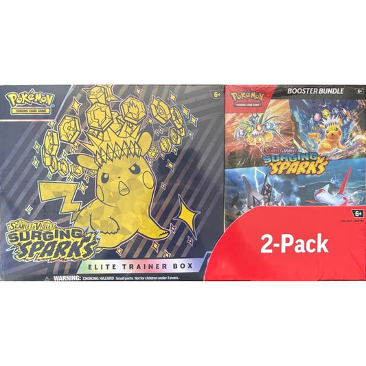 Costco Pokemon Surging Sparks 2-Pack Trainer Box and Booster Bundle