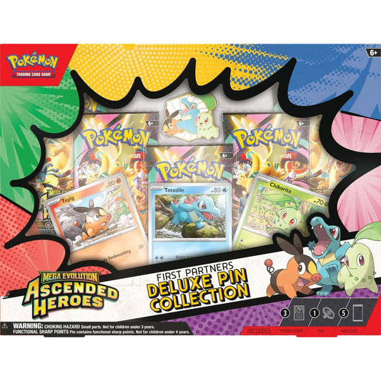 Pokemon — Ascended Heroes First Partners Deluxe Pin Collection (Set of 5)
