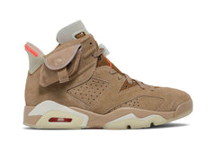 Travis Scott x Air Jordan 6 Retro 'British Khaki' view 1