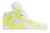 Wmns Air Jordan 1 Mid LX 'Off White Opti Yellow' view 2