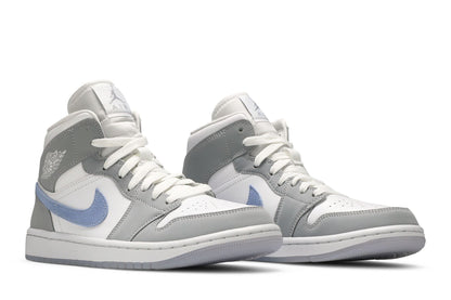 Wmns Air Jordan 1 Mid 'Wolf Grey Aluminum'
