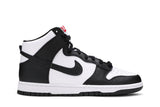 Nike Dunk High Black White view 1
