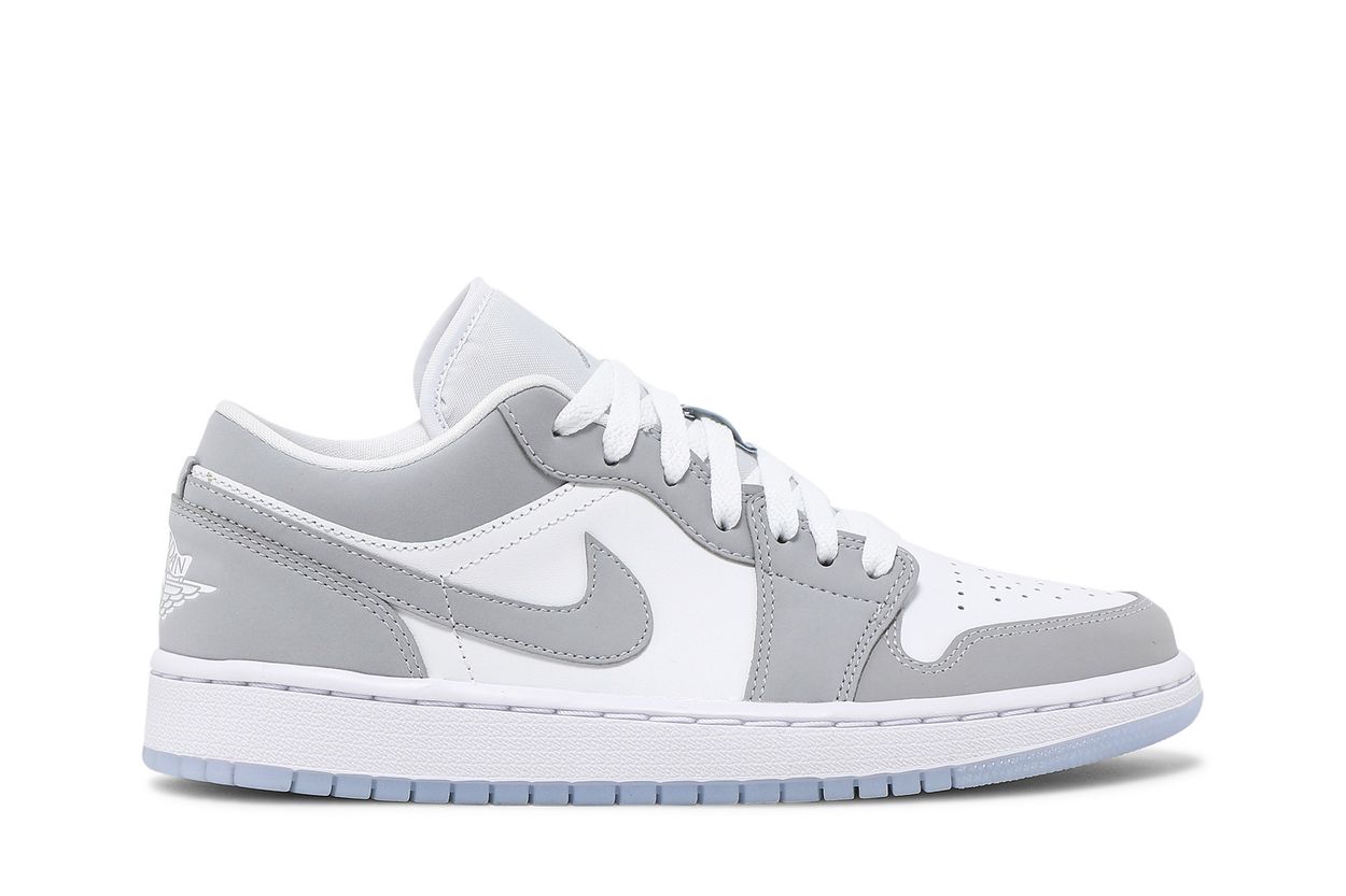 WMNS Air Jordan 1 Low グレー ホワイト 11.5 Wmns Air Jordan 1 Low 'White Wolf Grey' | Retailer