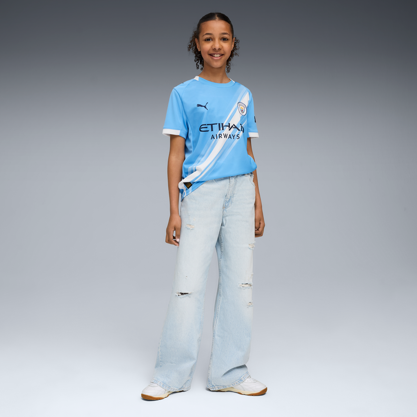 Manchester City PUMA Youth Home Shirt 25/26