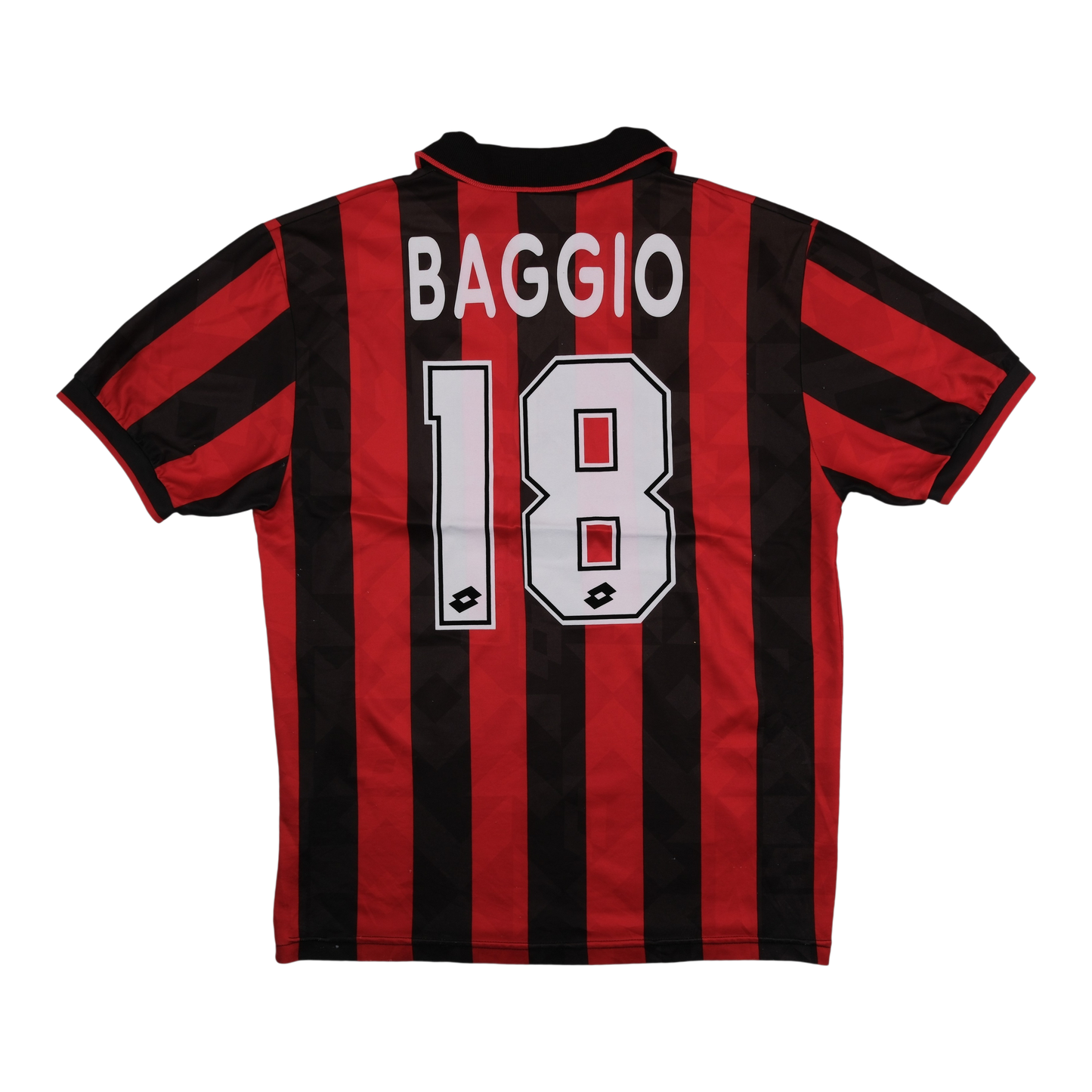 AC Milan 1994-95 Home Shirt (#18 BAGGIO) | Retailer