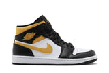 Air Jordan 1 Mid 'Black University Gold' view 1