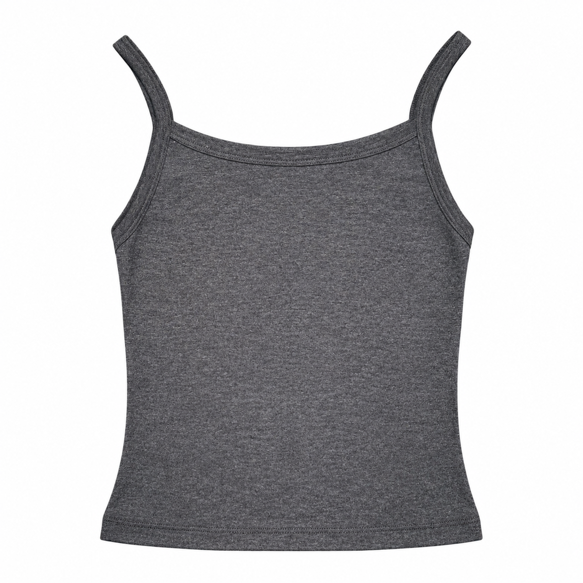 Dark Heather Grey Spaghetti Tank Top