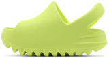 Yeezy Slides Infants 'Glow Green' view 4