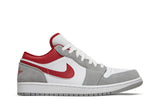 Air Jordan 1 Low SE 'Light Smoke Grey Gym Red' view 1